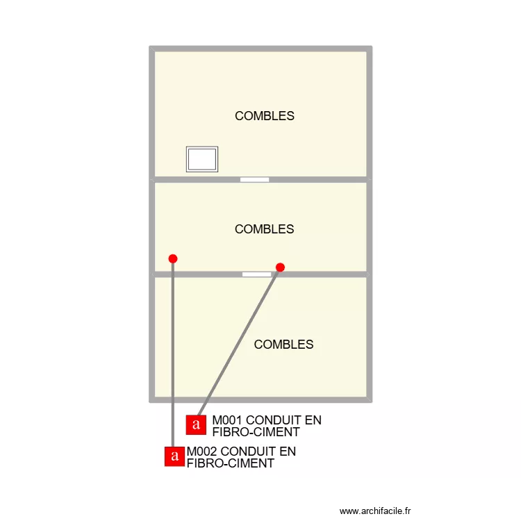 PLAN COMBLES APPART ETAGE. Plan de PLAN COMBLES APPART ETAGE. Plan de