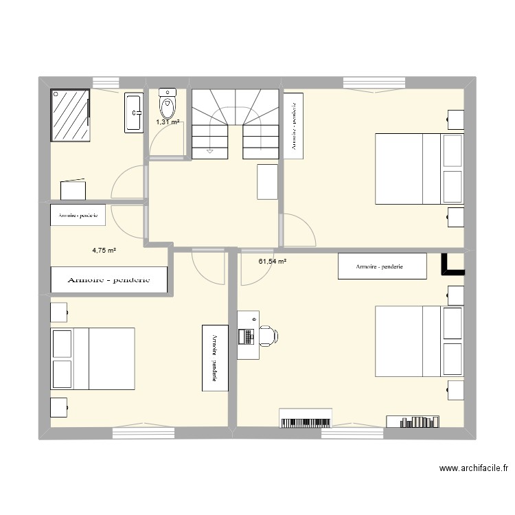 etage saint nazaire . Plan de 0 pièce et 0 m2
