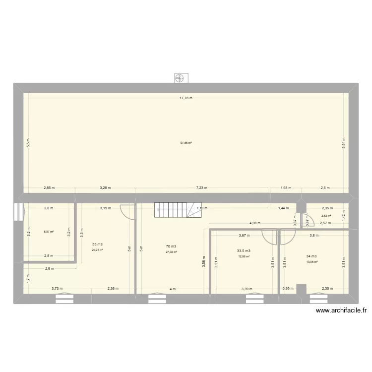 étage. Plan de 7 et 184 m² étage. Plan de 7 et 184 m²