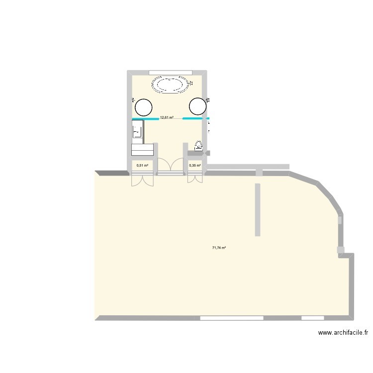 MASTER PARENTS. Plan de 4 pièces et 85 m2