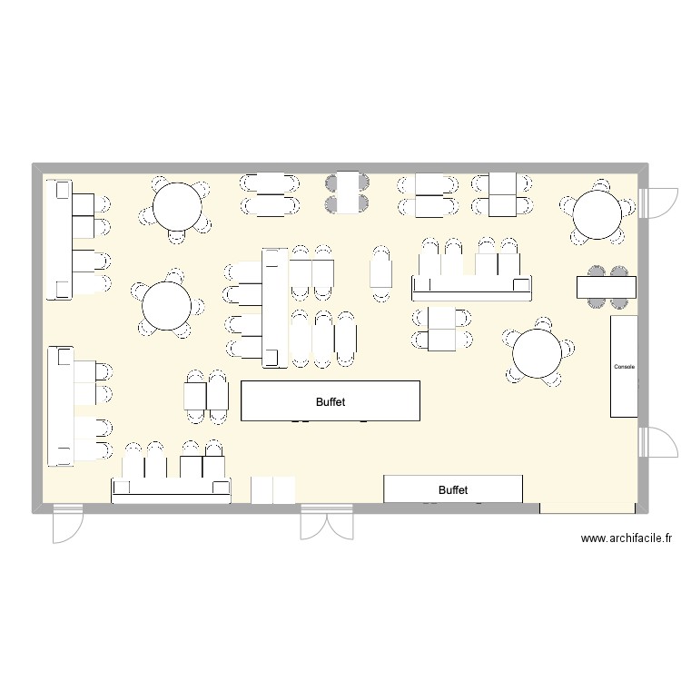 kopster. Plan de 1 pièce et 141 m2