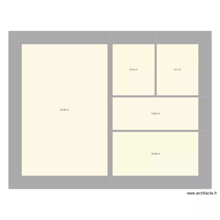 Maison plan 3. Plan de 