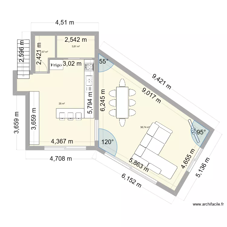 EXTENTION VERNEA. Plan de 