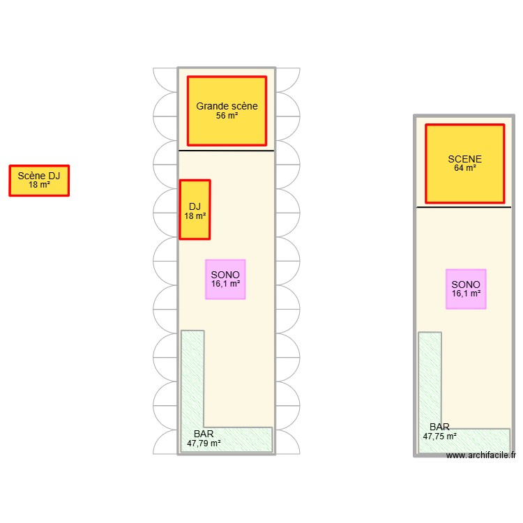 Comité. Plan de 10 pièces et 1034 m2