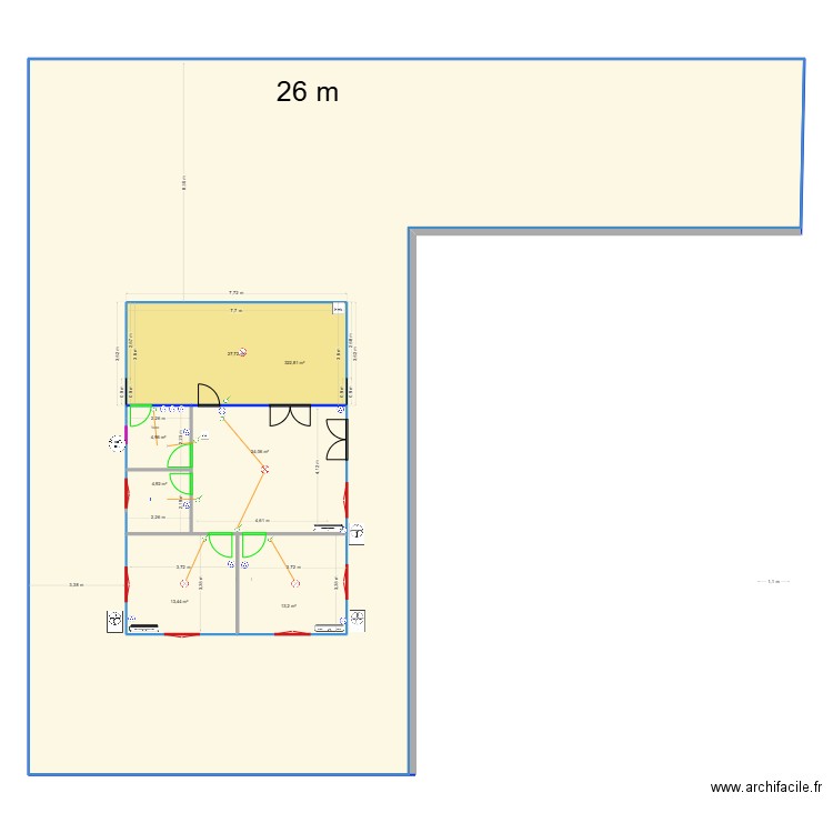 MAISON denise 2025  electricite. Plan de 7 pièces et 501 m2