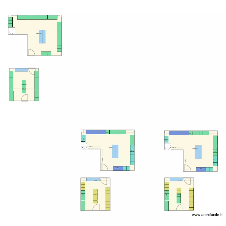 demo korando. Plan de 6  et 116 m²