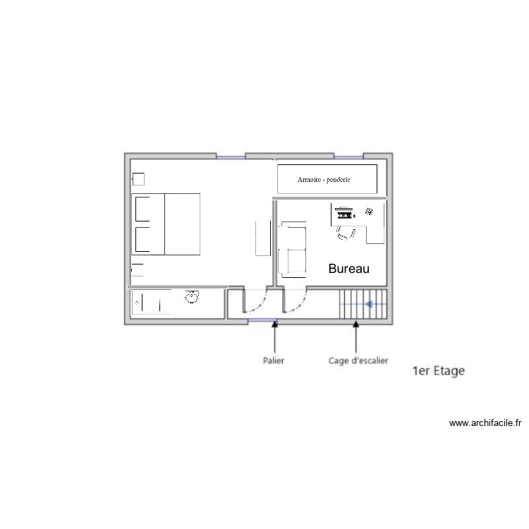 Étage geyrot. Plan de 0 pièce et 0 m2