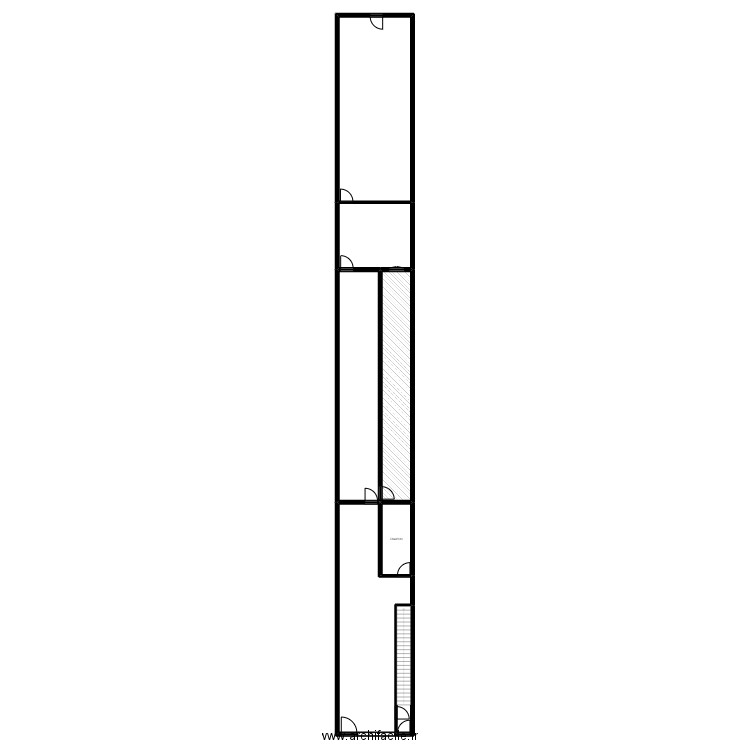 Erquelinnes 145B rdc. Plan de 7 pièces et 207 m2