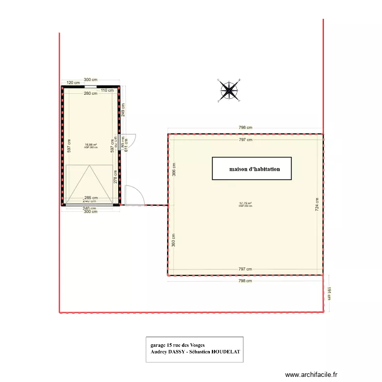 garage . Plan de garage . Plan de