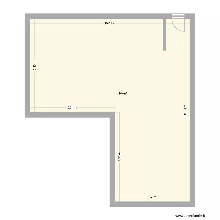 maison.coeur.coeur. Plan de 1  et 85 m²