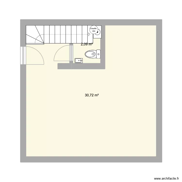 Saint-Pierre seine. Plan de 2 Pièces et 33 m² Saint-Pierre seine. Plan de 2 Pièces et 33 m²