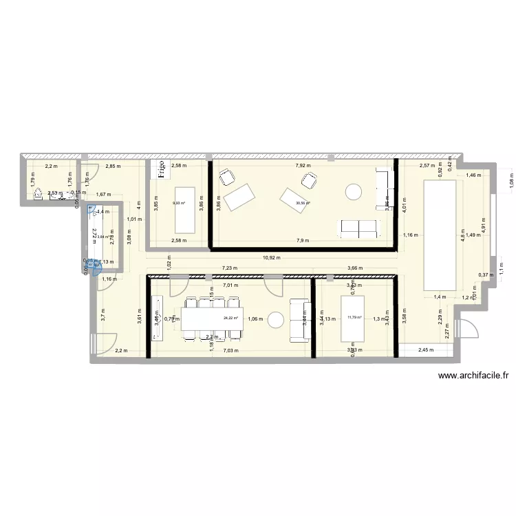 LA DURANNE test B. Plan de 6  et 142 m²