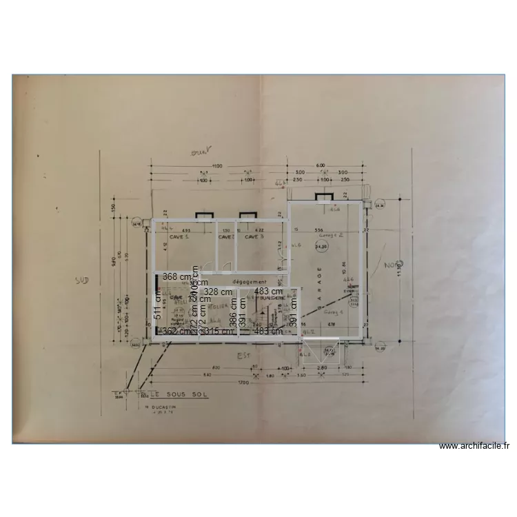 La Coulée Ss Sol. Plan de La Coulée Ss Sol. Plan de