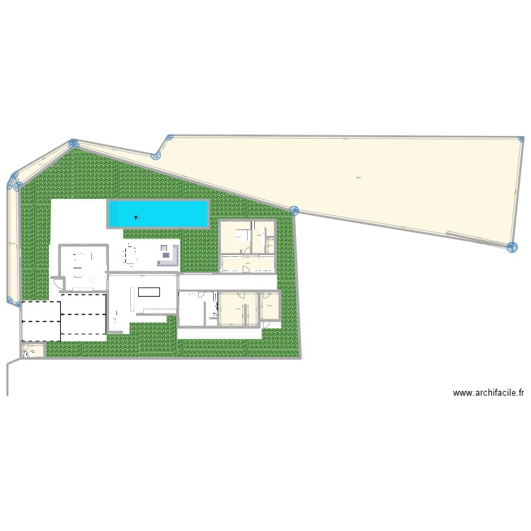 CHOISY. Plan de 13 pièces et 195 m2