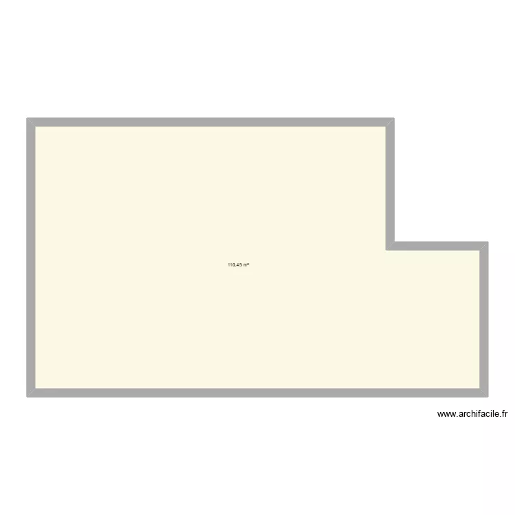 betty. Plan de 1  et 110 m²