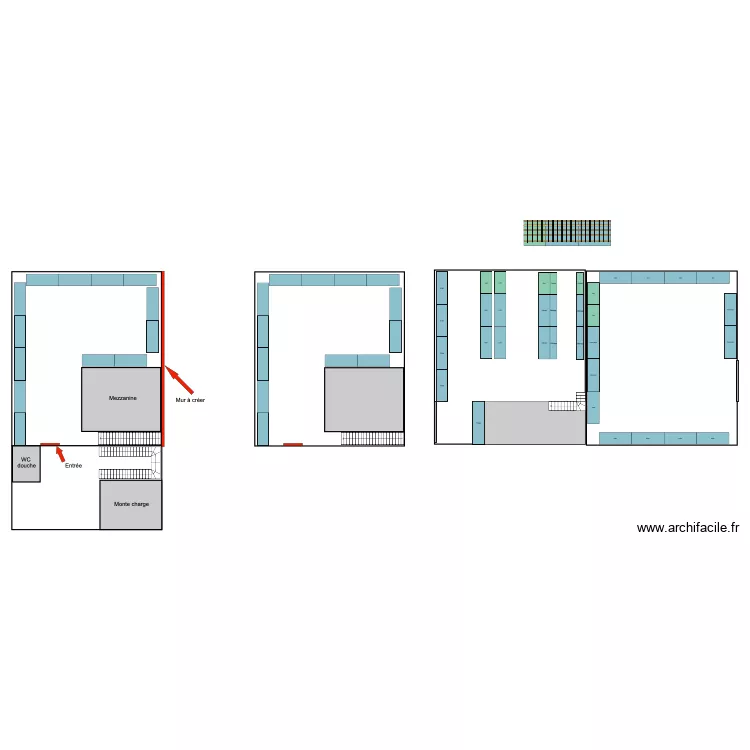 d&eacute;pot VF1.5. Plan de 