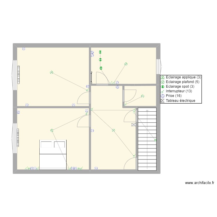 Etage . Plan de 0 pièce et 0 m2
