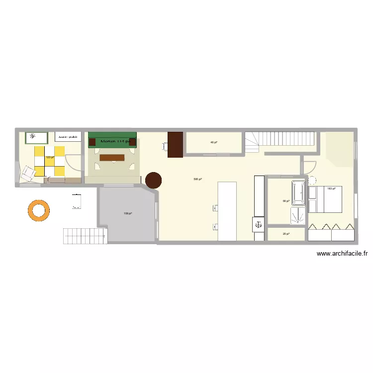 maison mentana2. Plan de 7 et 106 m² maison mentana2. Plan de 7 et 106 m²
