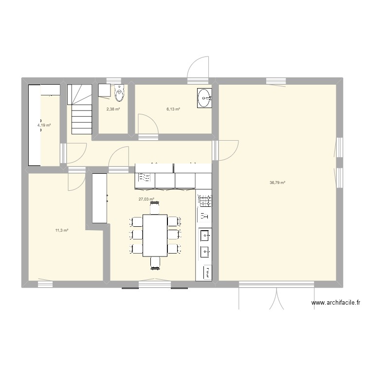 Cuisine Boqui. Plan de 0 pièce et 0 m2