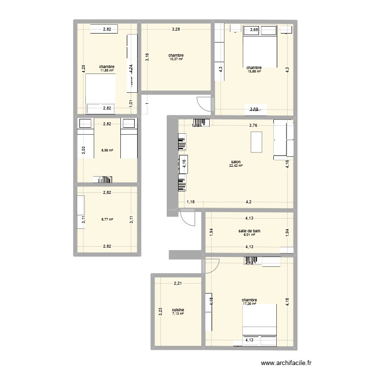 2ème étage viller2. Plan de 0 pièce et 0 m2
