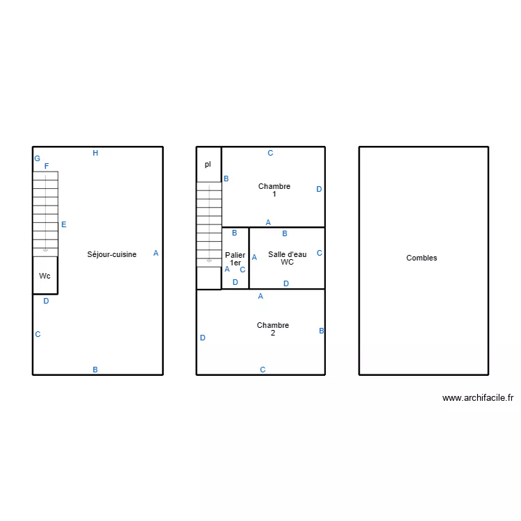 LEGUILVINEC RISSEL. Plan de 