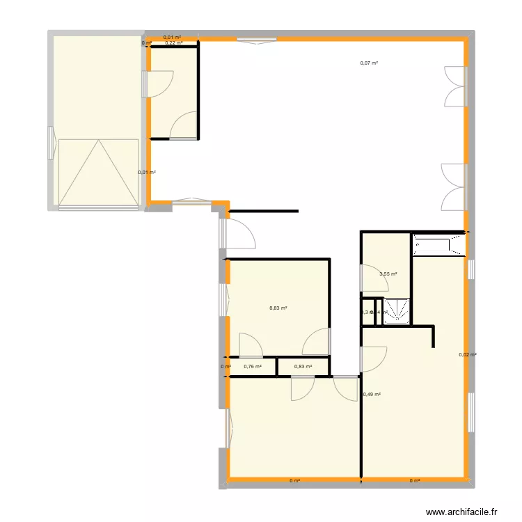 MAISON THISE sans cotation ouverture. Plan de MAISON THISE sans cotation ouverture. Plan de