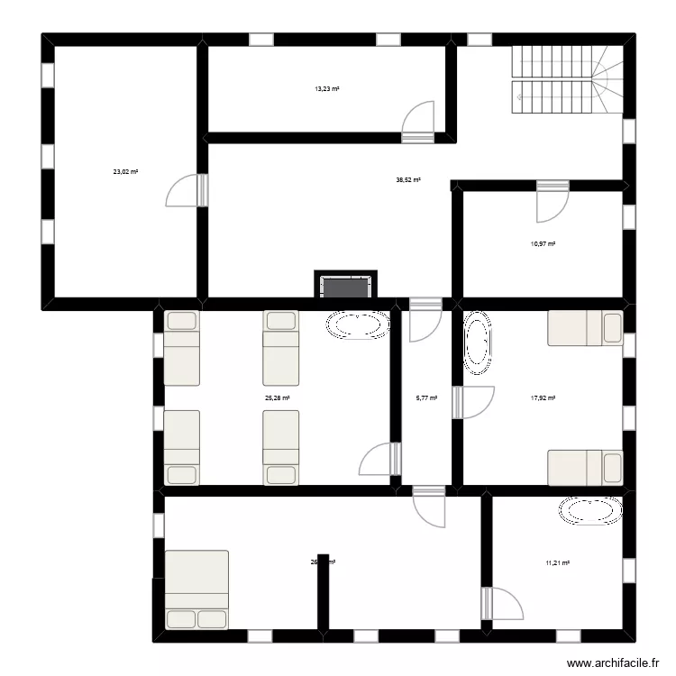 guilde mineurs sierlim3. Plan de 9 Pièces et 172 m²