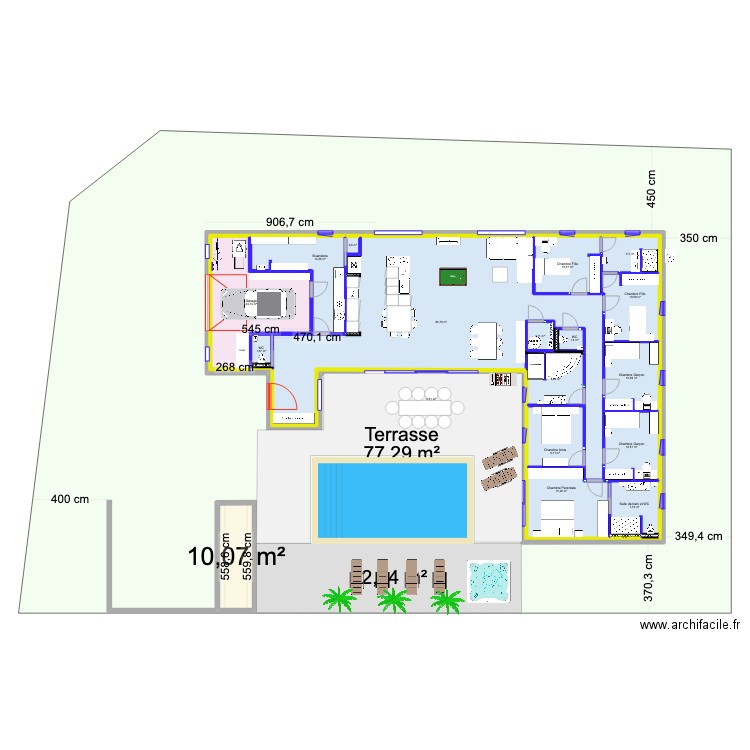 20 chemin des Ormes - 03110 Cognat Lyonne. Plan de 20 pièces et 241 m2