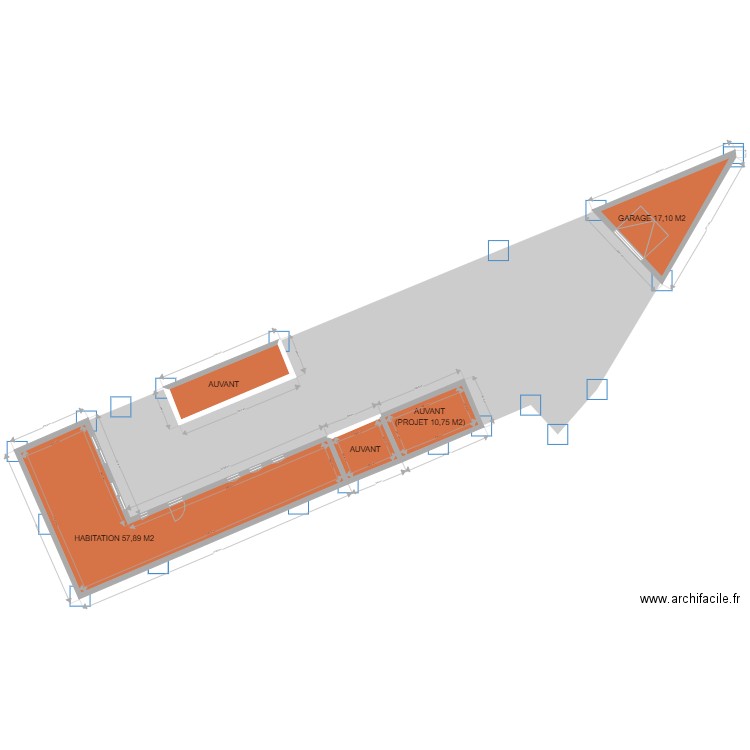 PLAN DE MASSE. Plan de 5 pièces et 129 m2