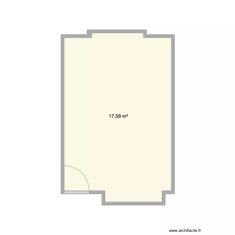 Salle d'écoute sounds of Costes. Plan de 1 Pièce et 18 m² Salle d'écoute sounds of Costes. Plan de 1 Pièce et 18 m²