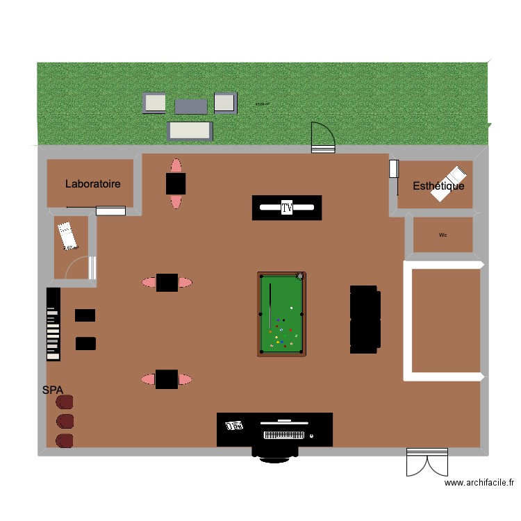 Salon. Plan de 0 pièce et 0 m2