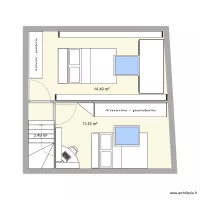 Ivry - appart face - chambres etage v1