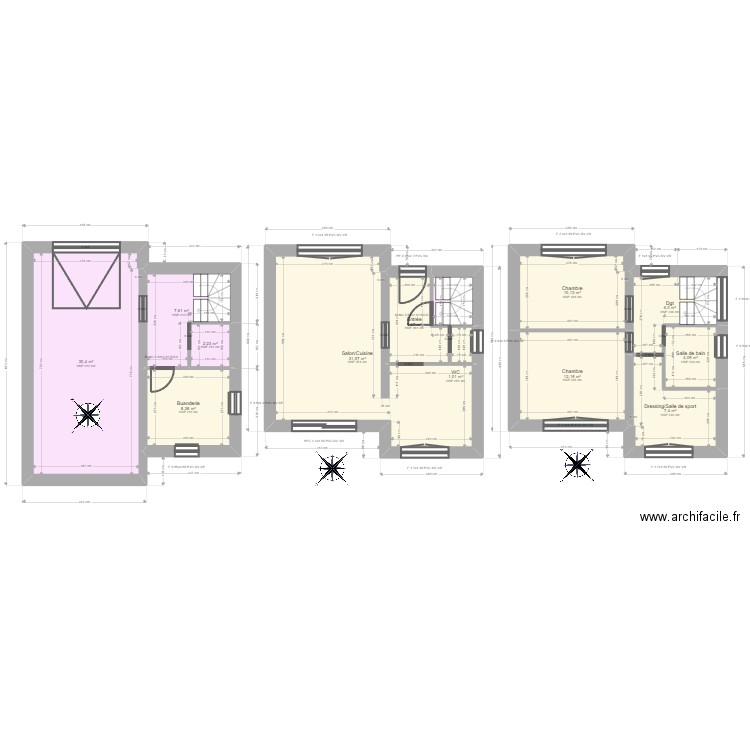 ML24005091 DESCHRYVER. Plan de 13 pièces et 129 m2
