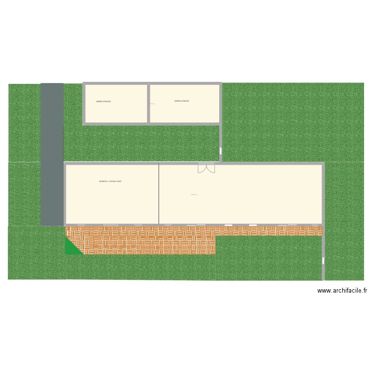 Exterieur Terrasse. Plan de 0 pièce et 0 m2