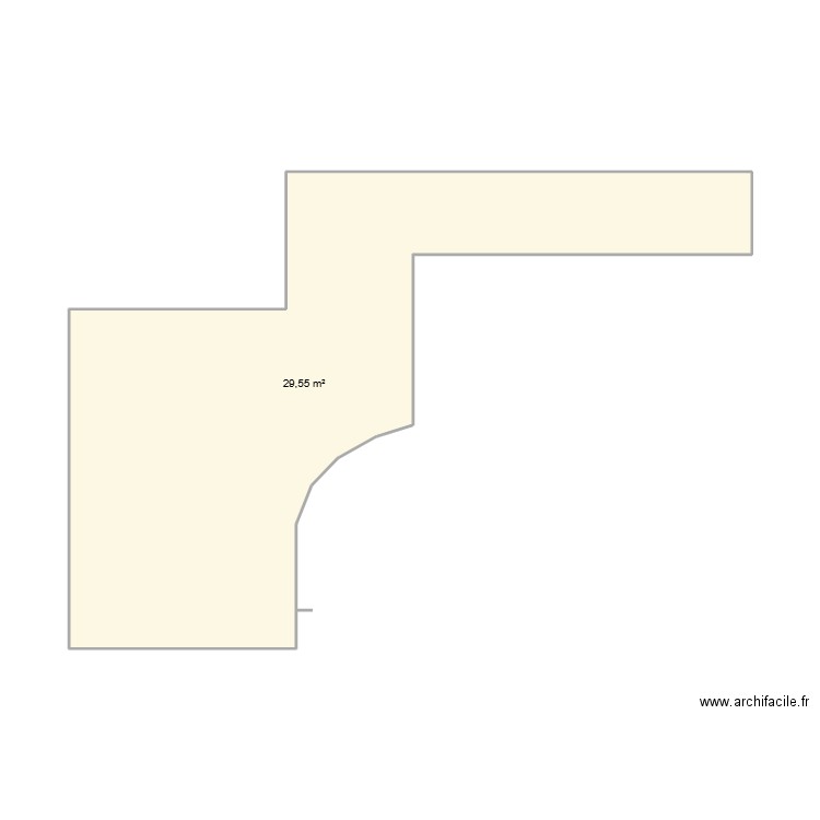 Adam saint jean lasseille. Plan de 1 pièce et 30 m2