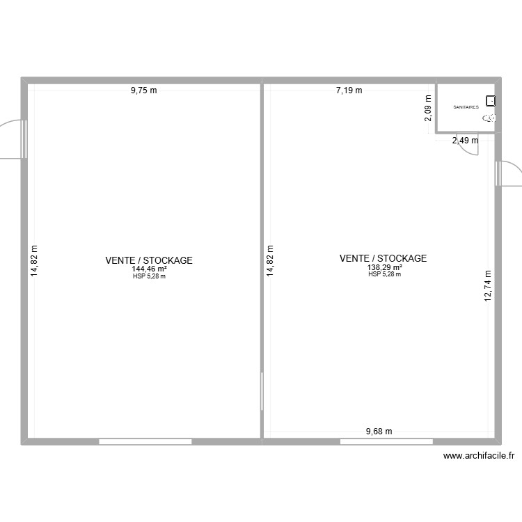PLAN LOCAL 300m&sup2; (St Just). Plan de 0 pièce et 0 m2