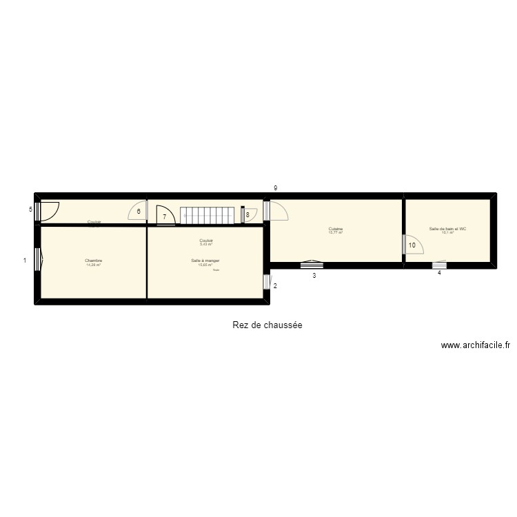 rdc. Plan de 0 pièce et 0 m2