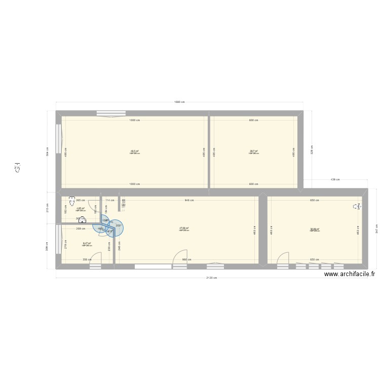PLAN RDC COLLOREC. Plan de 6 pièces et 171 m2