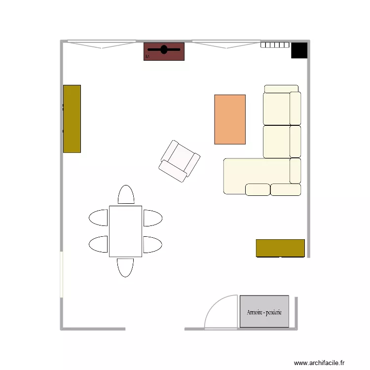 S&eacute;jour. Plan de 
