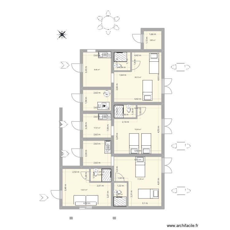 Dependances. Plan de 0 pièce et 0 m2