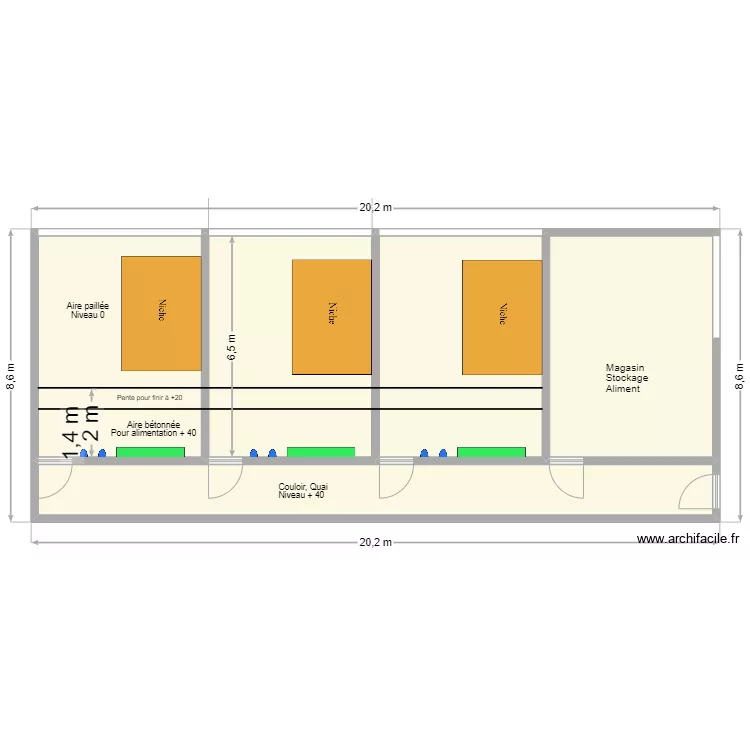 GAEC des 2 VALLEES. Plan de 