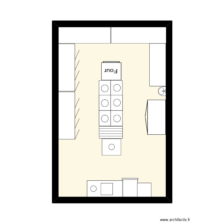 SUISSE. Plan de 1 pièce et 32 m2