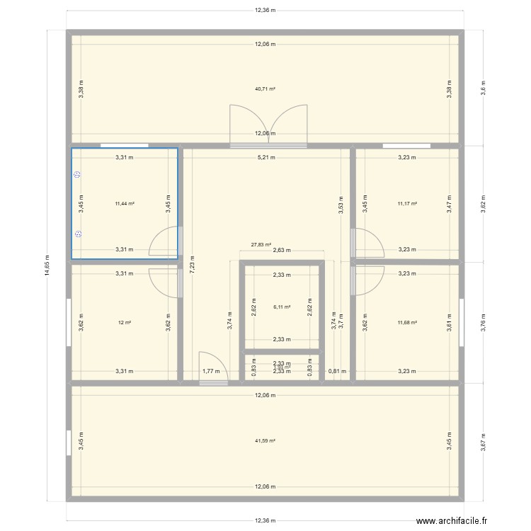 plan maison manu. Plan de 0 pièce et 0 m2