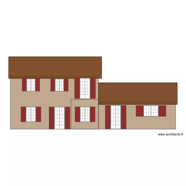 Fa&ccedil;ade est. Plan de 