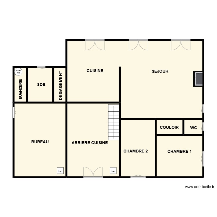 MESONA. Plan de 10 pièces et 126 m2