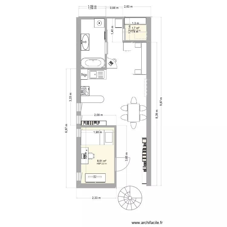 renov2026. Plan de 2 et 8 m² renov2026. Plan de 2 et 8 m²