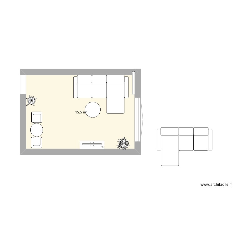 salon. Plan de 0 pièce et 0 m2