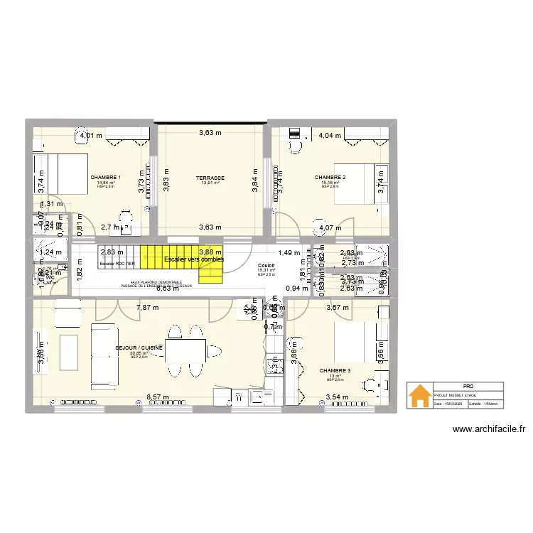 MUSSET ETAGE. Plan de MUSSET ETAGE. Plan de