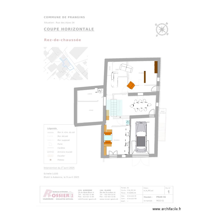 prangins l0. Plan de 0 pièce et 0 m2