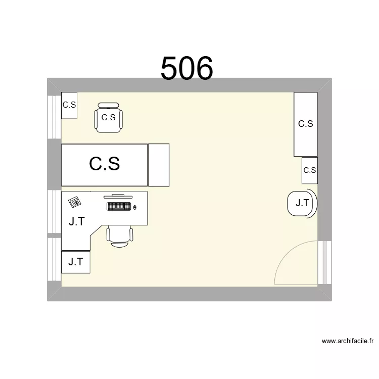 Bureau R 506 - C.SOINOURY - J.THOMAS. Plan de Bureau R 506 - C.SOINOURY - J.THOMAS. Plan de